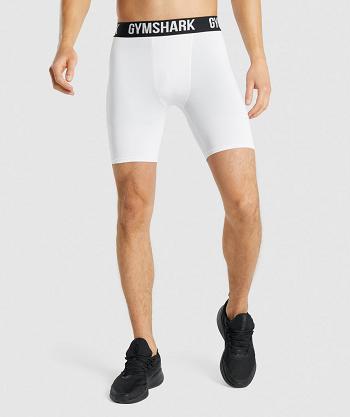 Pánské Šortky Gymshark Element Baselayer Bílé | CZ 2186CTV
